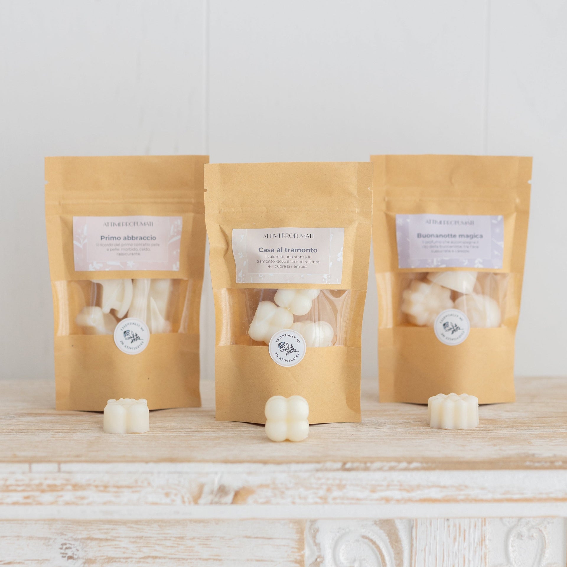 Cialdine in cera di soia profumata